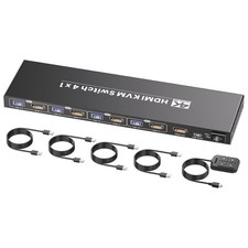 HDMI KVM Switch 4 Port 4K 60Hz