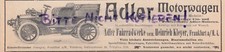 FRANKFURT/M., Werbung 1903