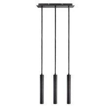 LED Pendelleuchte SLIM, 3-flammig, Baldachin lang, 37cm, IP20, 15W 3000K 1500lm