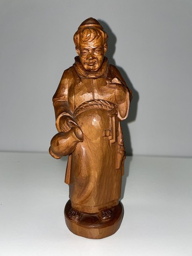 Holzfigur kapuziner mönch - kapuziner,