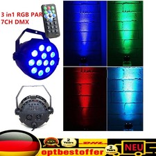 12x3W LED RGB PAR Licht DMX Scheinwerfer Spot Wash Light Bühnenlicht DJ Party