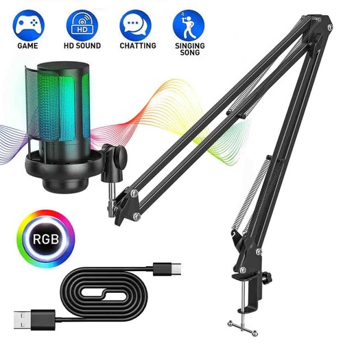 Rgb mikrofone gaming - pc,