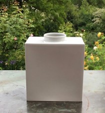 KPM Berlin Große Cadrevase TRUDE PETRI Urbino RECHTECKIG 15cm 1. WAHL