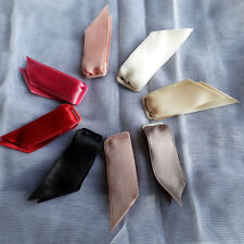 2 Strumpfhalter Klemme Strapshalter Korsett Clip Satinband diverse Farben 10mm