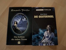 Romantic Thriller 2 Bücher "Die Geisterinsel" u. "Das Schloß der 7 Türme"