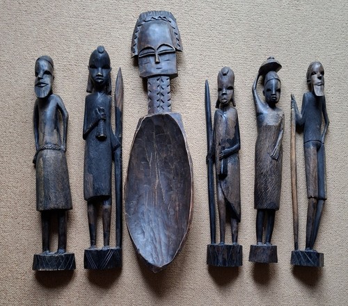 Afrikanische holzkunst set 5 - holzkunst,