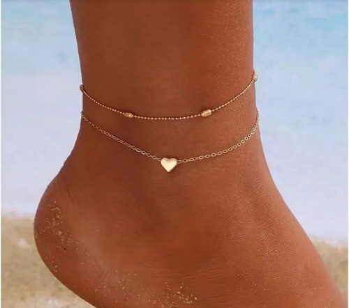 Damen fußkette herz 925 - damen,