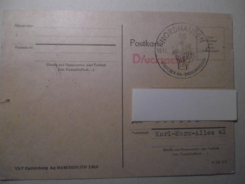 Postkarte mit