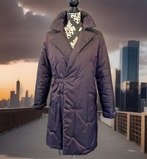 Luxus Mantel NEU Aubergine