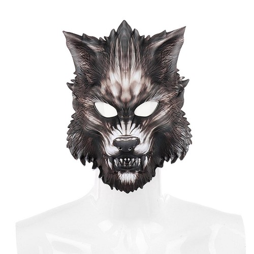 Halloween wolf maske half face - half,