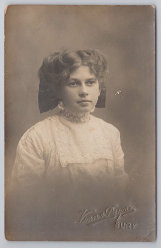 Rppc porträt junge - junge, frau