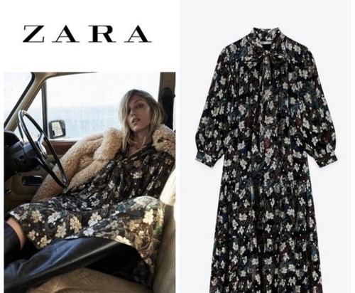 Zara kleider metalic - zara,