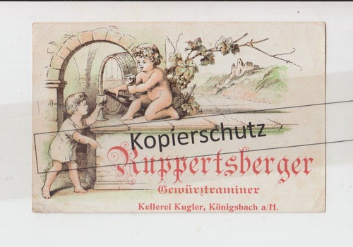 Weinetikett ruppertsberg - weinetikett,