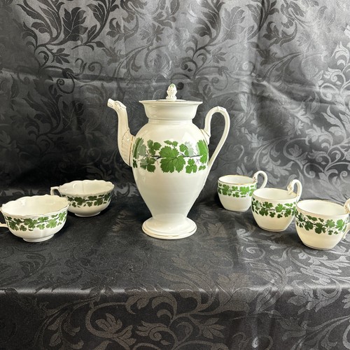 Meissen weinlaub kaffeekanne - meissen,