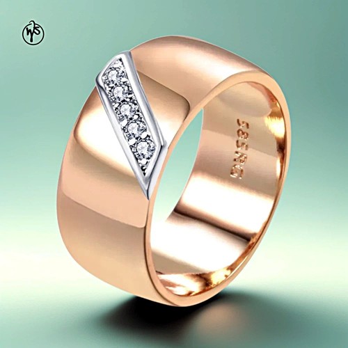 Hochwertiger ring vergoldet - hochwertiger,