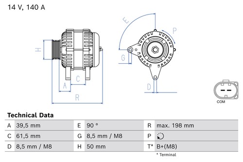 Bosch lichtmaschine generator - lichtmaschine,