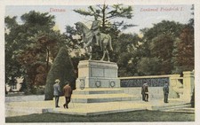 AK Dessau Denkmal Friedrich I