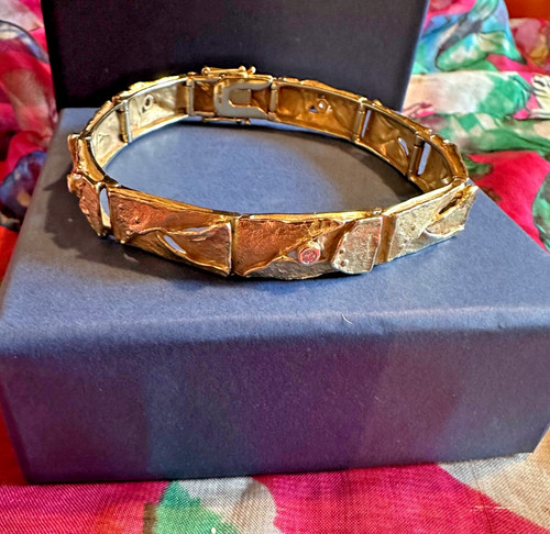 Damen armband gold - gold, mit