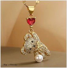 Damen Halskette Teddy Bär