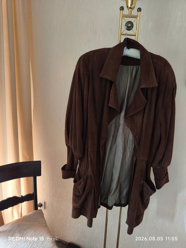 Vintage wildleder kurzmantel - vintage,