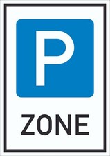 Parkzone schild - parkzone,