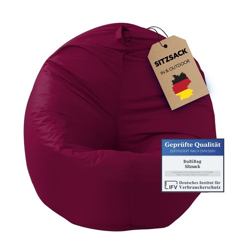 Sitzsack 2in1 weinrot 145cm - 2in1,