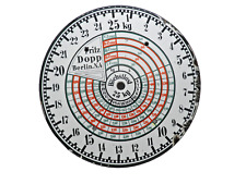 +ANTIK+ Emailschild / Ziffernblatt / Waage / Paketwaage / Dopp Berlin um 1910