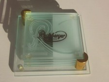 Für Sammler ORIGINAL Radeberger Glas-Untersetzer m. Aufbewahrungshalter *Vintage