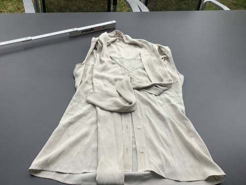 Bluse blouse seide grau - bluse,