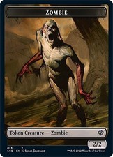 4x Zombie Token - Magic The Gathering - LP/EX Black Token Creature - SCD