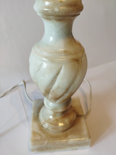 Vintage alabaster tischlampe - alabaster,