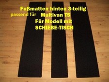 Fußmatten hinten teilig - fußmatten, 3-teilig