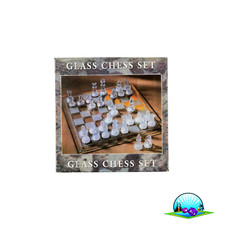 Glas Schach Glass Chess Set Spiel Brettspiel - Vollständig