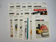 28 Prospekte Ammann Rüttelplatten Verdichter Walzen 1990er Jahre