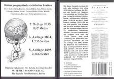 Ritter's geographisch-statistisches Lexikon 1838, 1874, 1898 - auf DVD-ROM