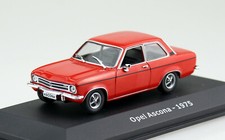 Opel Ascona 1975 rot 1:43 Hachette Modellauto