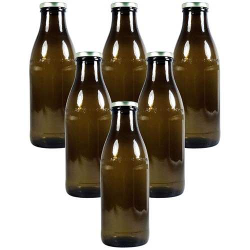 Braune glasflasche liter - glasflasche,