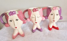 Tasse Gesicht Kopf Frau mit