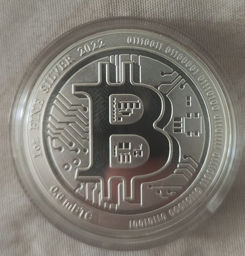 2022 silber round - silber, btc