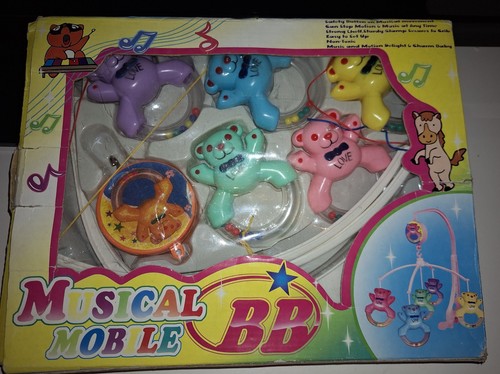 Retro baby musikwiege - baby, bett