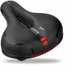 Fahrradsattel Ergonomischer Sitz Gel Memory-Schaum Rückstrahler Federung Bequem