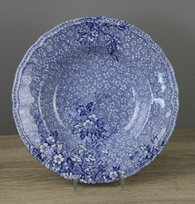 Wedgwood Monique blau Suppenteller Pastateller tiefer Teller Ø ca 22,5 cm TOP