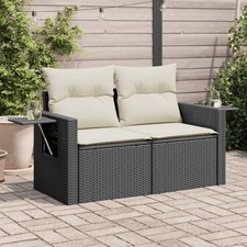 Gartensofa mit Kissen 2er