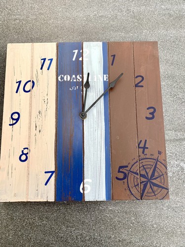 Maritime wanduhr holz - wanduhr,
