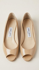 Jimmy Choo Nude Lackleder