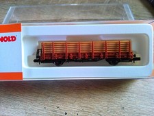 Spur N..ARNOLD...Rungenwagen mit Holzbeladung...OVP.....TOP