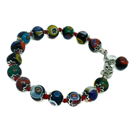 Murano glasarmband schwarz - glasarmband,
