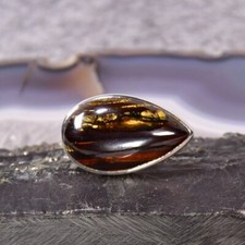 Tigereisen Ring, 925er Silber, Edelsteinring (22786), Edelsteinschmuck