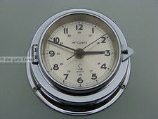 Maritim Borduhr Schiffsuhr 1978 - -- LUFFT - HF Quartz - Messing verchromt -- -