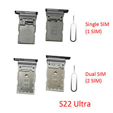 Single Dual SIM card tray SIM slot Holder Adapter For Samsung Galaxy S22 Ultra